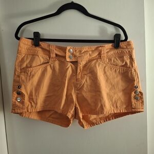 O'Neill Women's Orange Button-Accent Board Shorts
